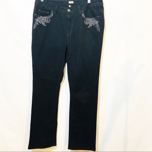 Reba Pants - REBA BLACK DENIM LIKE NEW CONDITION SIZE 12 G